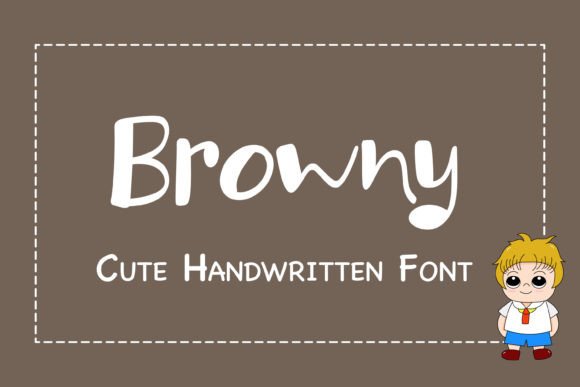 Browny: Elevating Creativity with Cute Handwritten Child Font