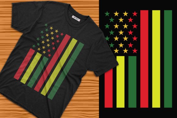 Juneteenth Flag Tee Design: Premium Typography Assets